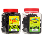 black foam magnetic letters