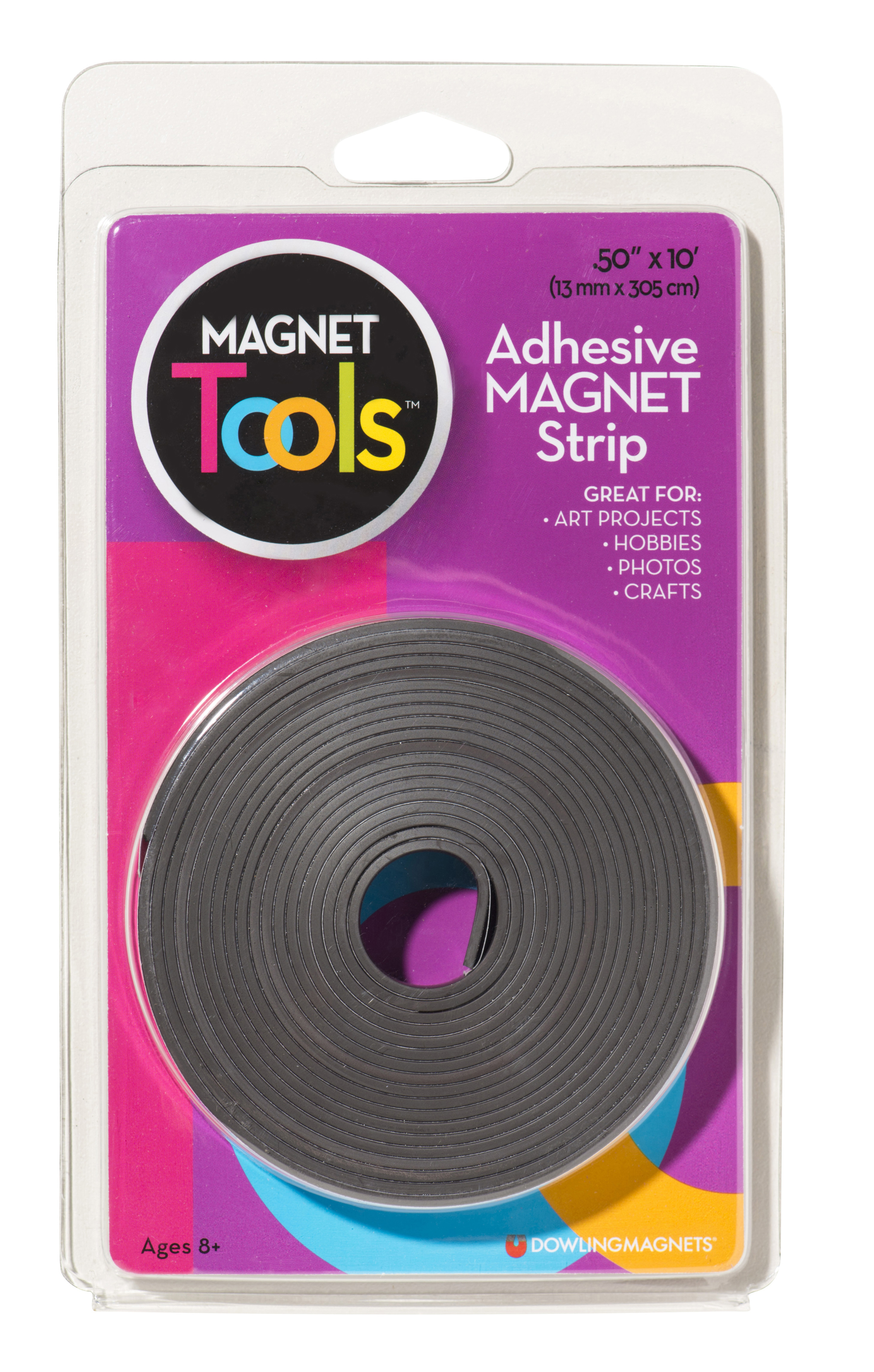 Dowling Magnets® Adhesive Magnet Strip Roll, 0.5 X 10', 6 Rolls : Target